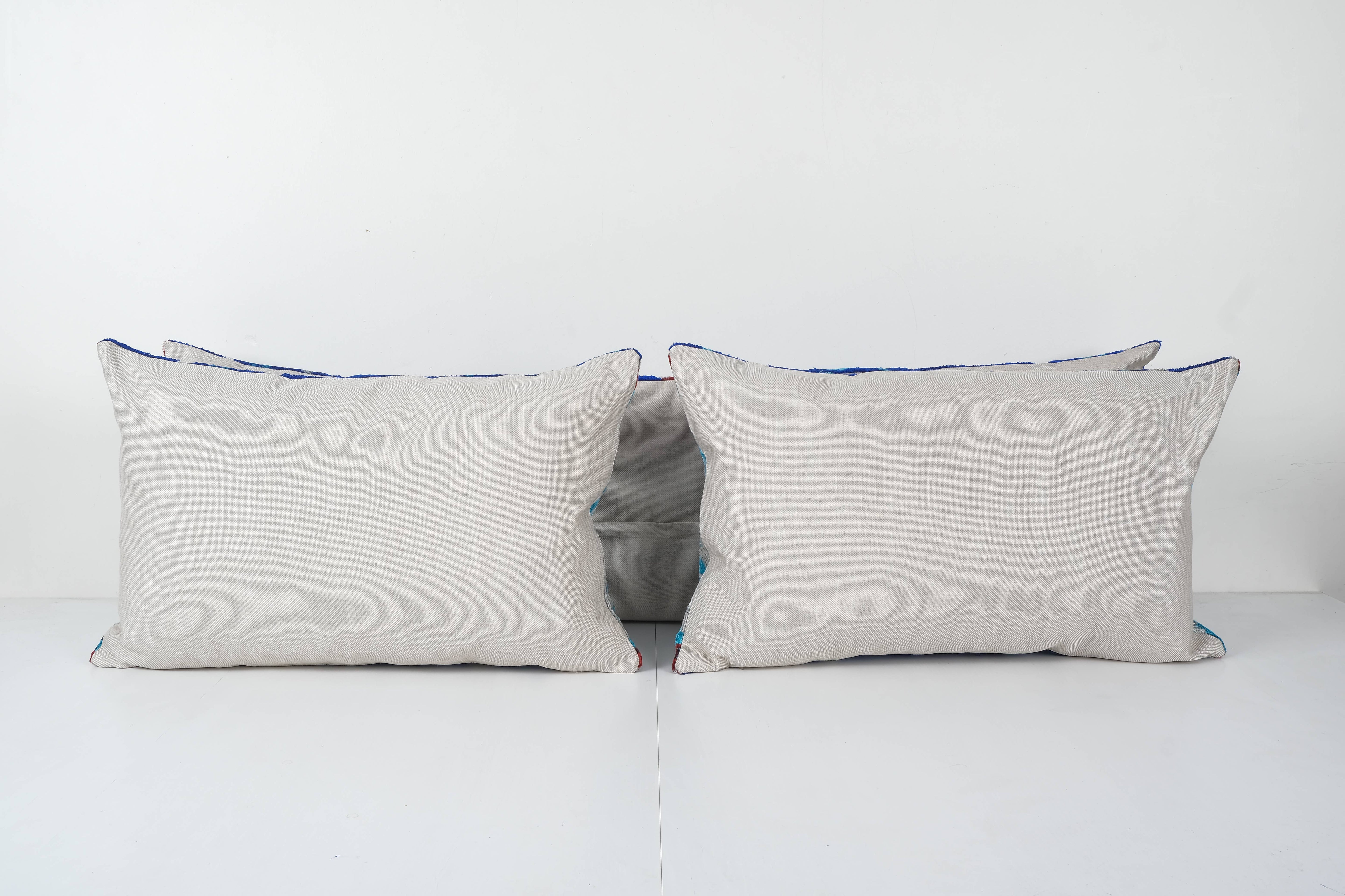 Silk Ikat Velvet Pillow Cover | 16'' x 48''