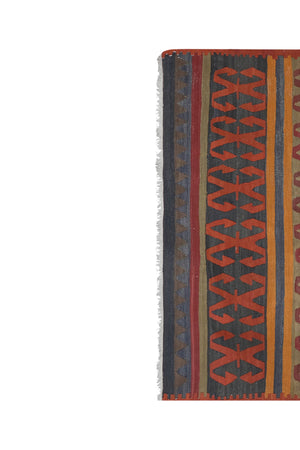 Vintage Turkish Konya Kilim Runner 4'11'' x 10'1''