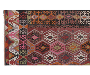 Vintage Turkish Kilim Runner 3'9'' x 12'4''