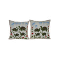 Tortoise Suzani Pillow Cover | 18'' x 18''