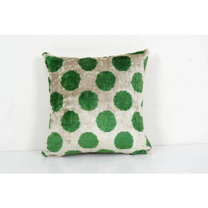 Silk Ikat Velvet Pillow Cover | 14'' x 14''