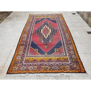 Vintage Turkish Rug 4'11'' x 9'7''