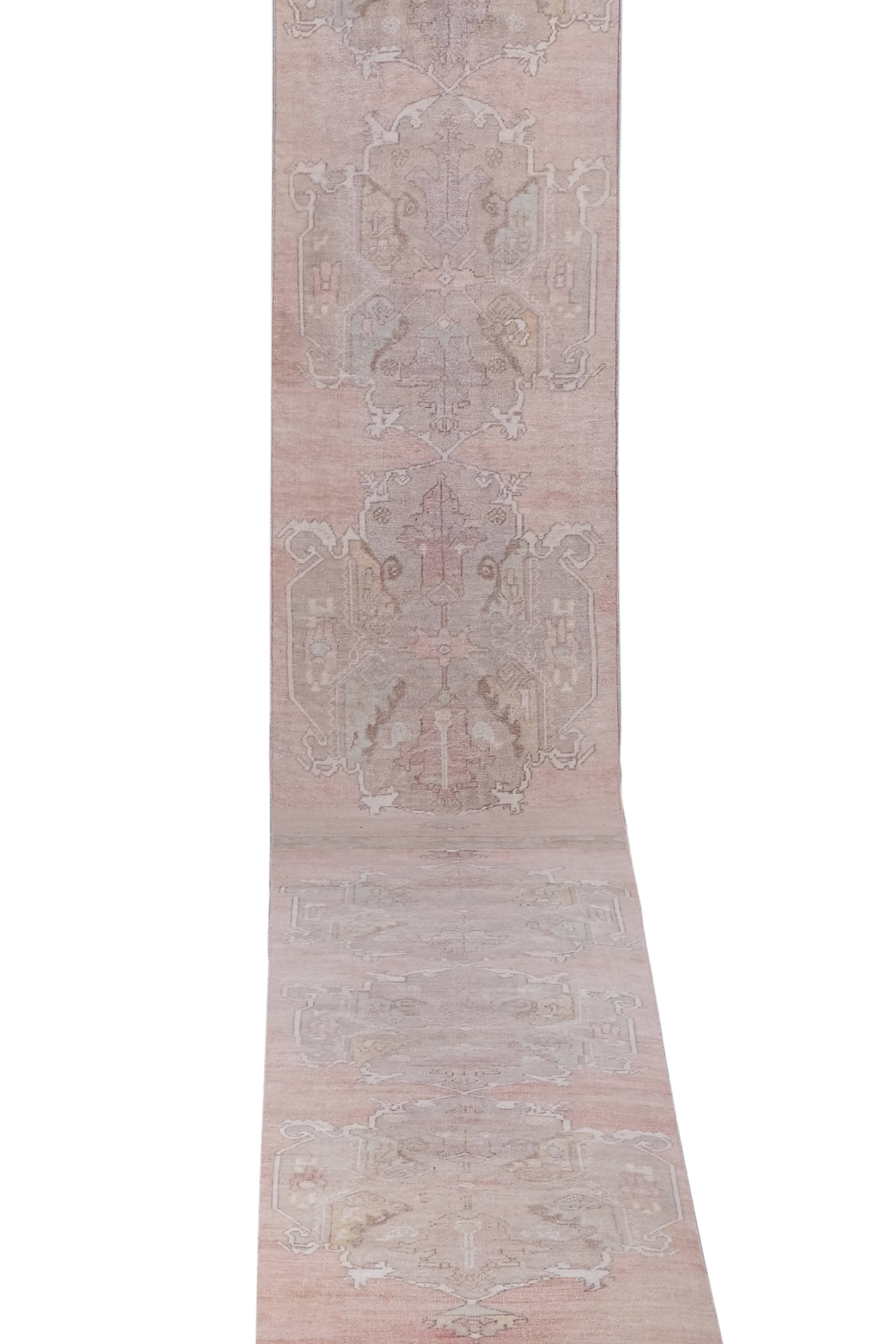 Vintage Oushak Runner 3' x 22'1''