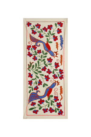 Bird Suzani Table Runner | 17'' x 37''
