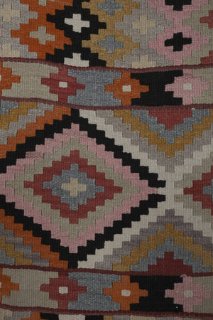Vintage Turkish Kilim Runner 2'7'' x 14'8''