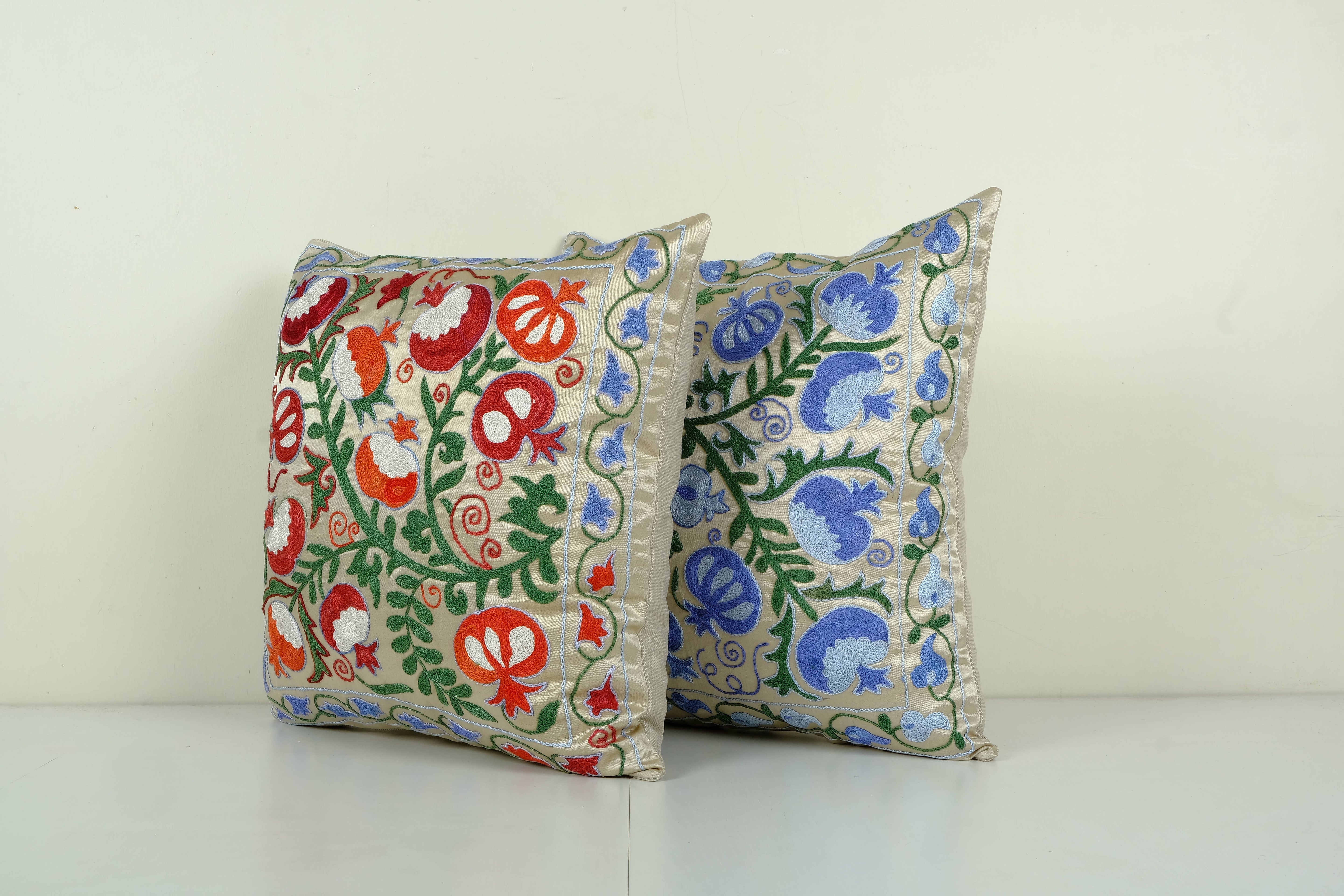 Suzani Pillow Cover Set of 2 | 19'' x 19''