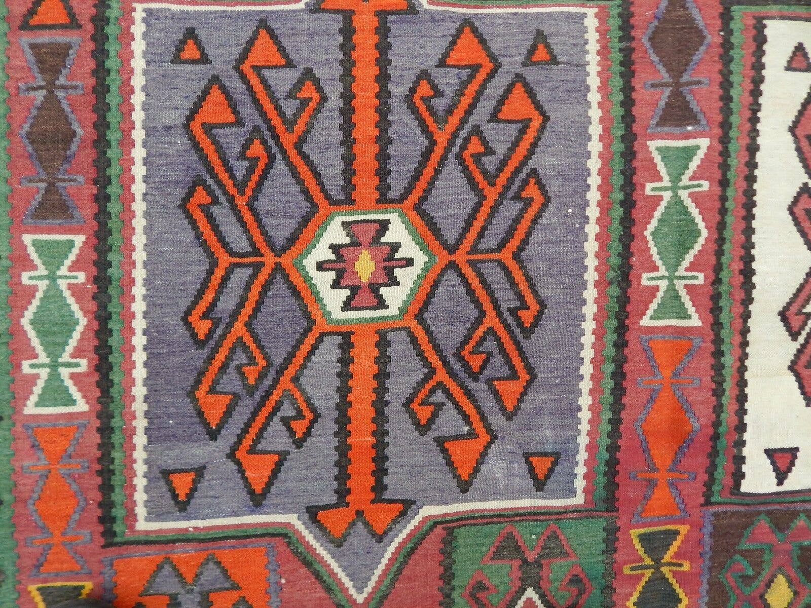 Vintage Caucasian Kilim Rug 5'9'' x 10'6''