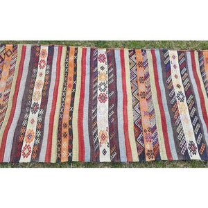 Vintage Turkish Kilim Runner 2'7'' x 9'8''