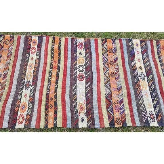 Vintage Turkish Kilim Runner 2'7'' x 9'8''