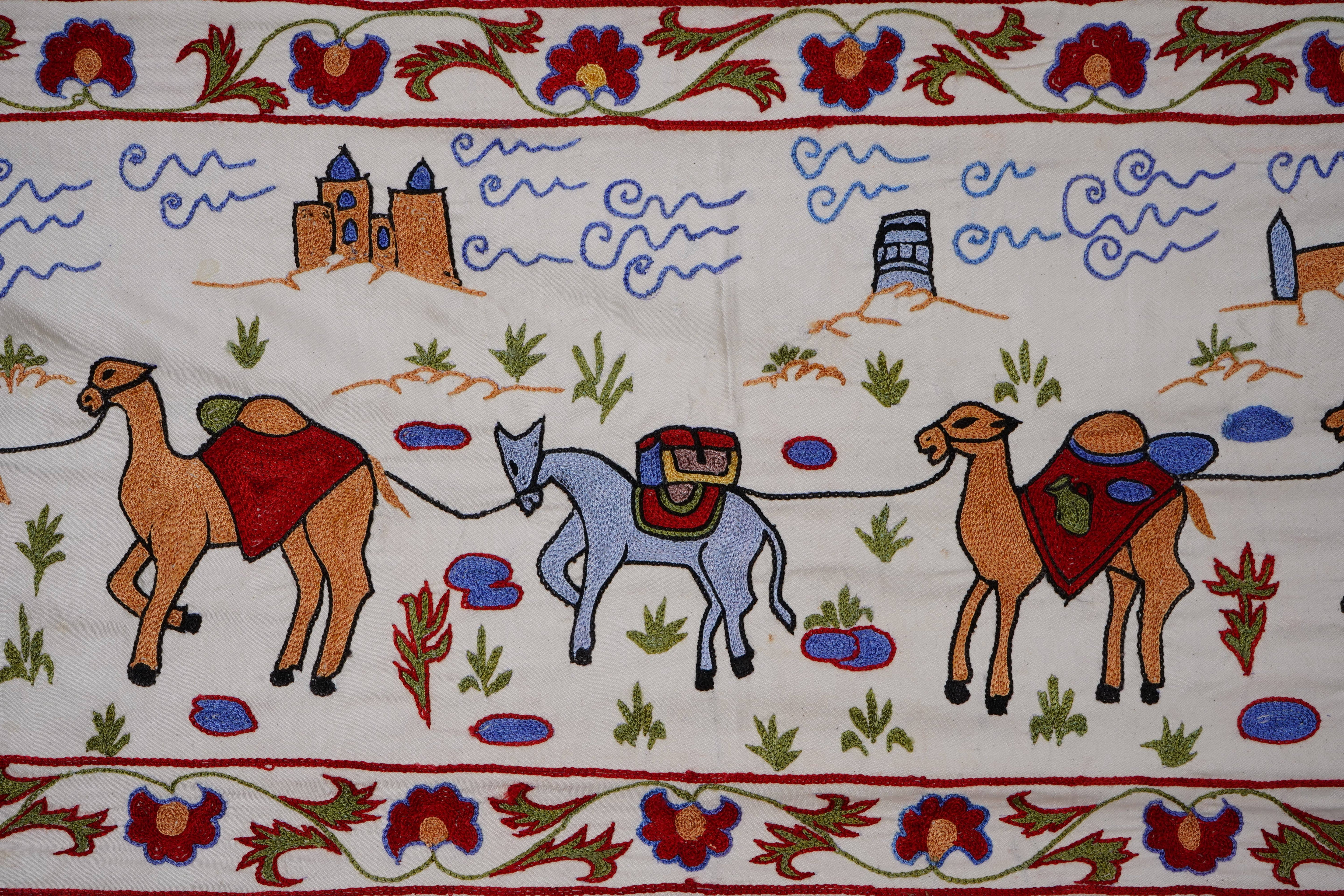 Suzani Wall Hanging & Bedspread | 1'8'' x 6'1''