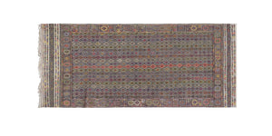 Vintage Turkish Kilim Rug 5'1'' x 11'9''