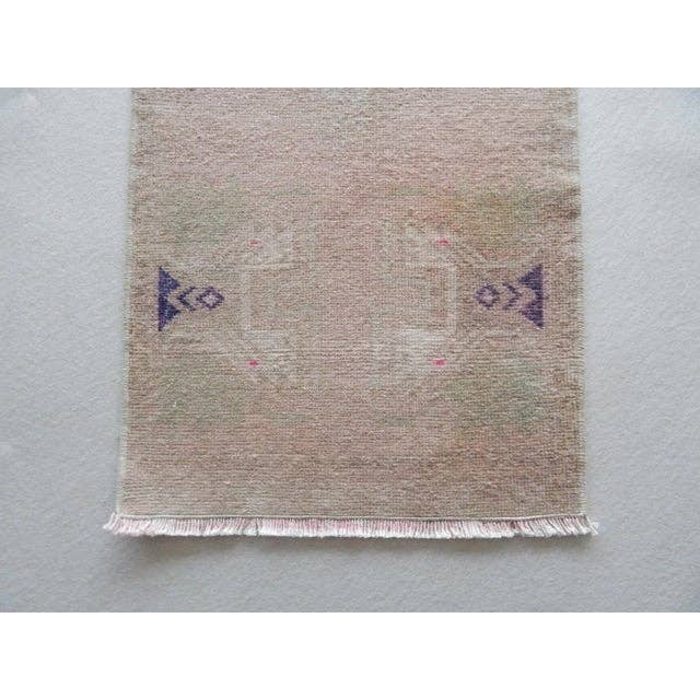 Vintage Oushak Rug 18'' x 43''