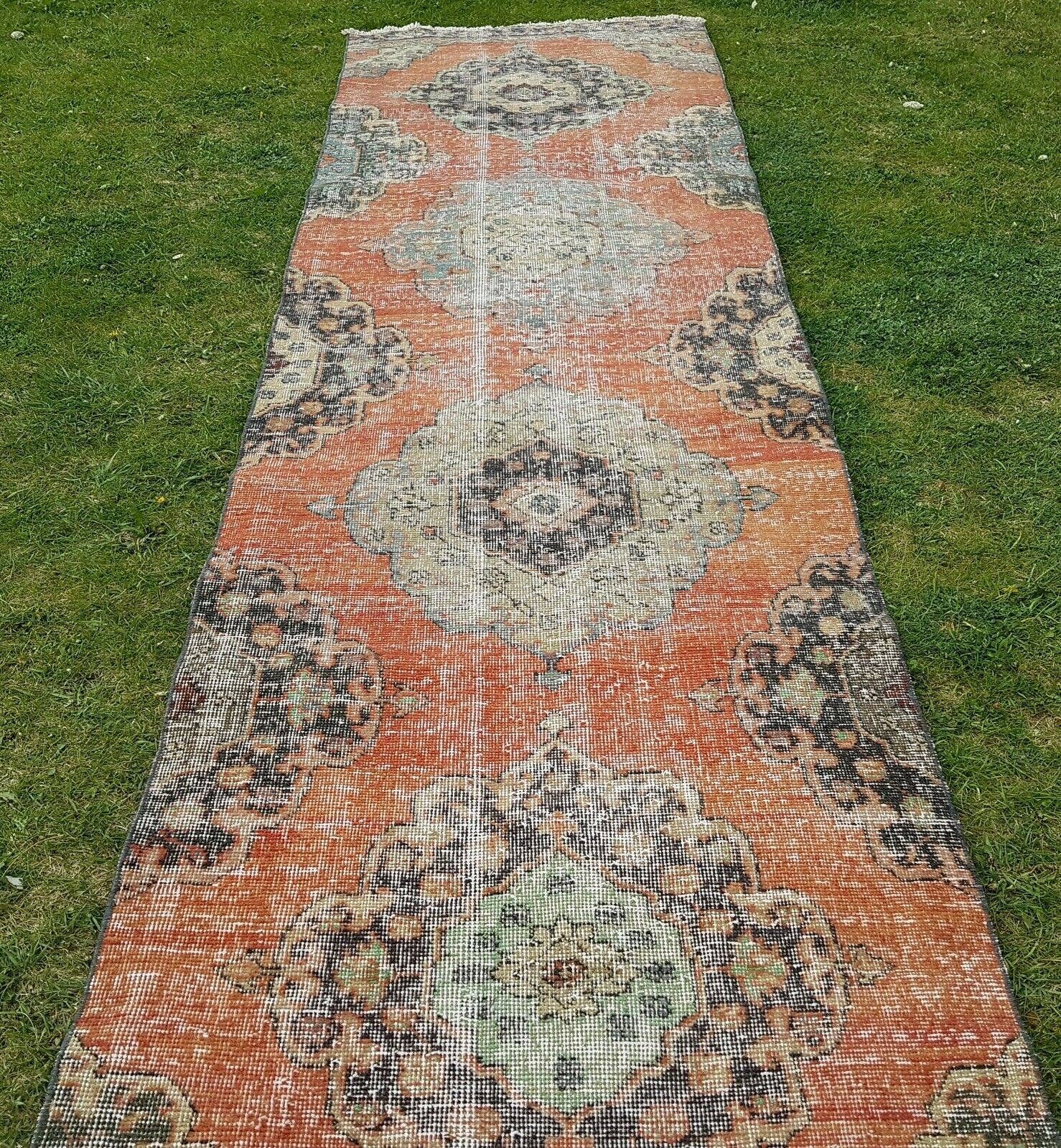 Vintage Turkish Runner Rug 2'11'' x 12'10''