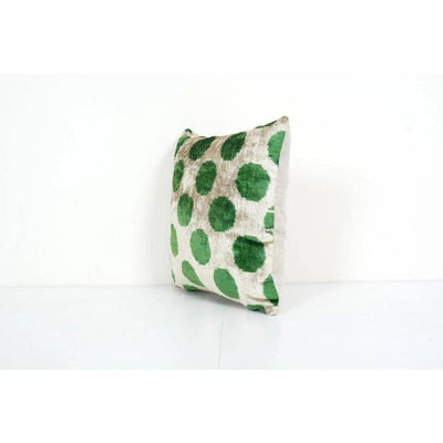 Silk Ikat Velvet Pillow Cover | 14'' x 14''