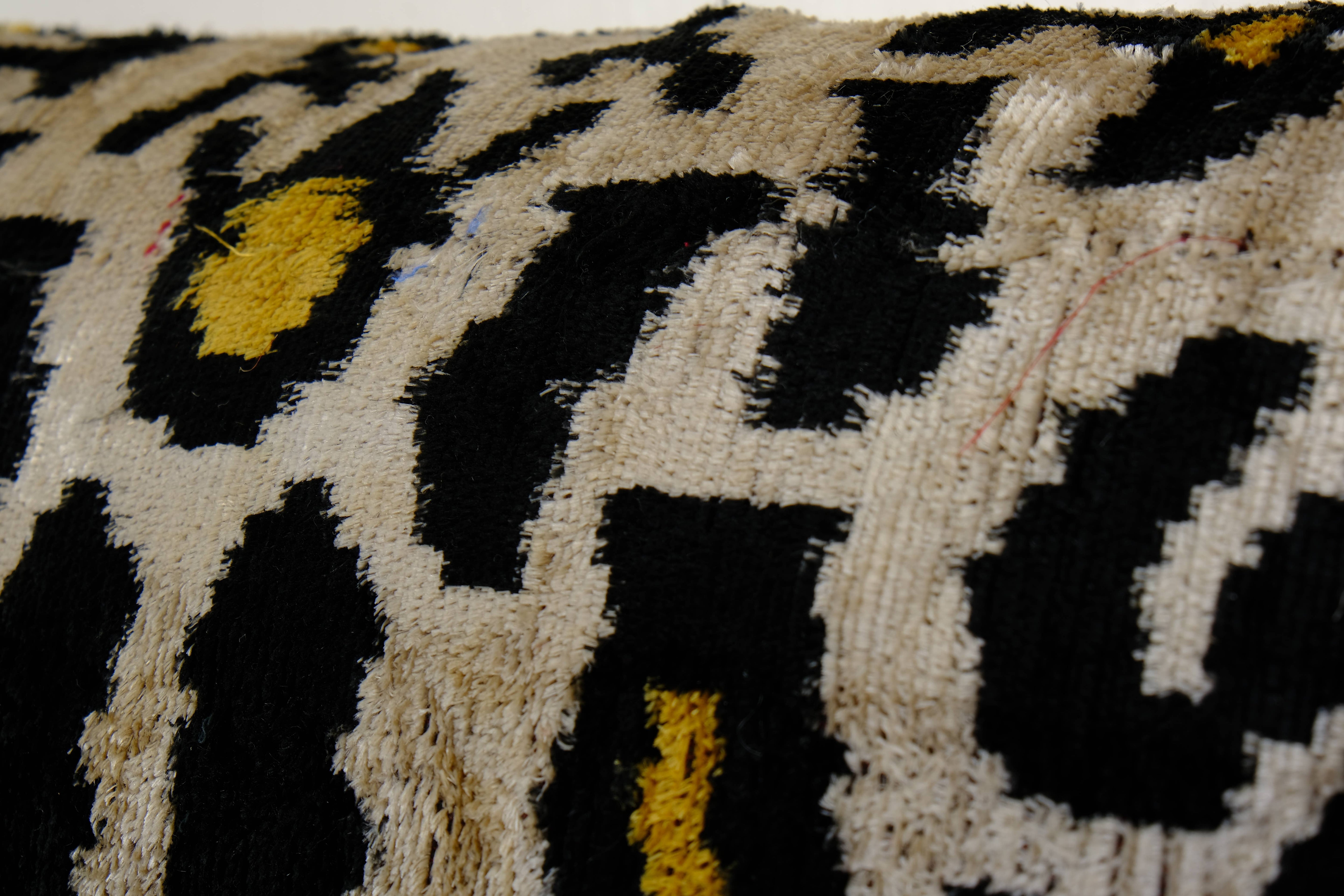 Silk Ikat Velvet Pillow Cover | 15'' x 45''