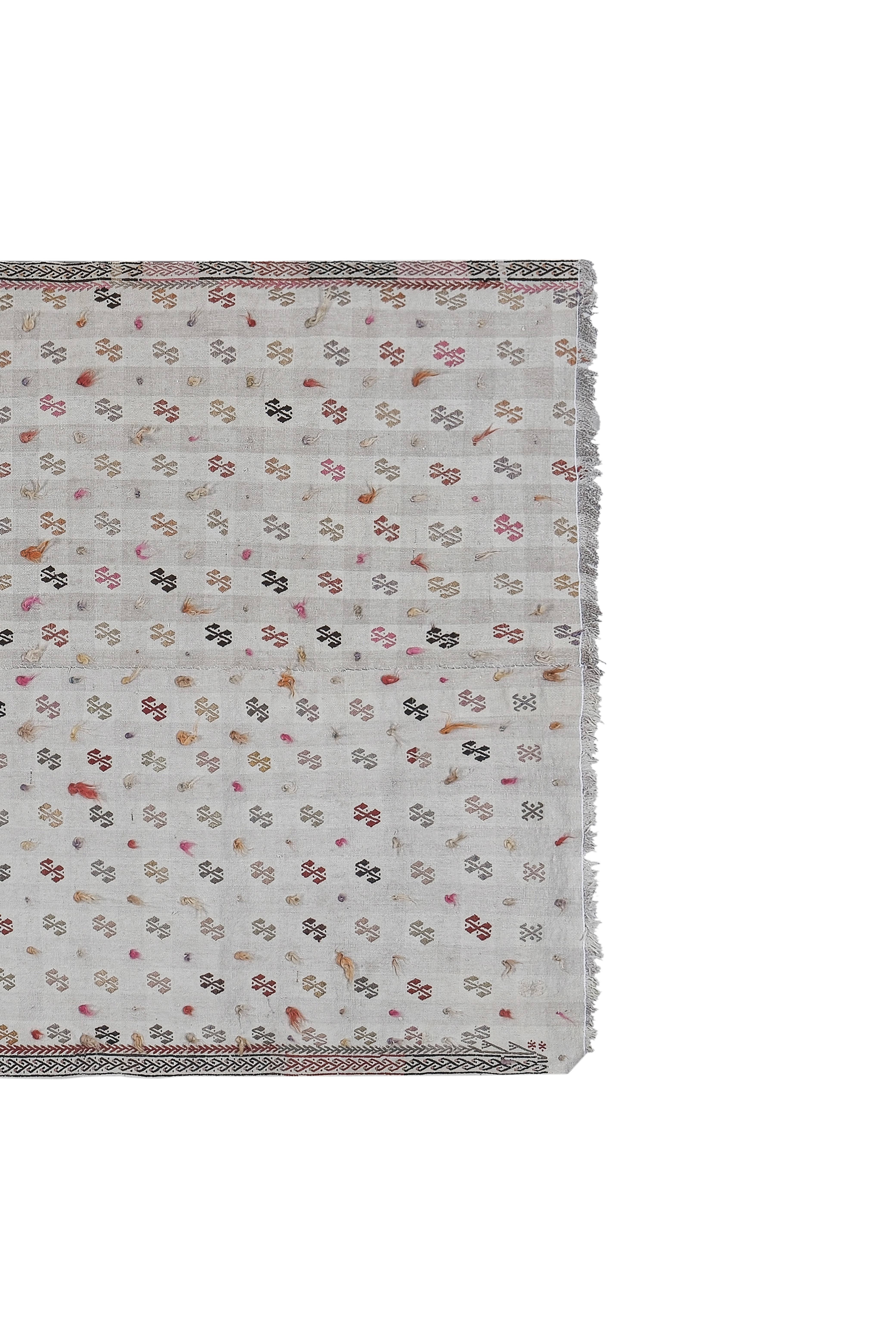 Vintage Turkish Kilim Rug 4'7'' x 8'5''