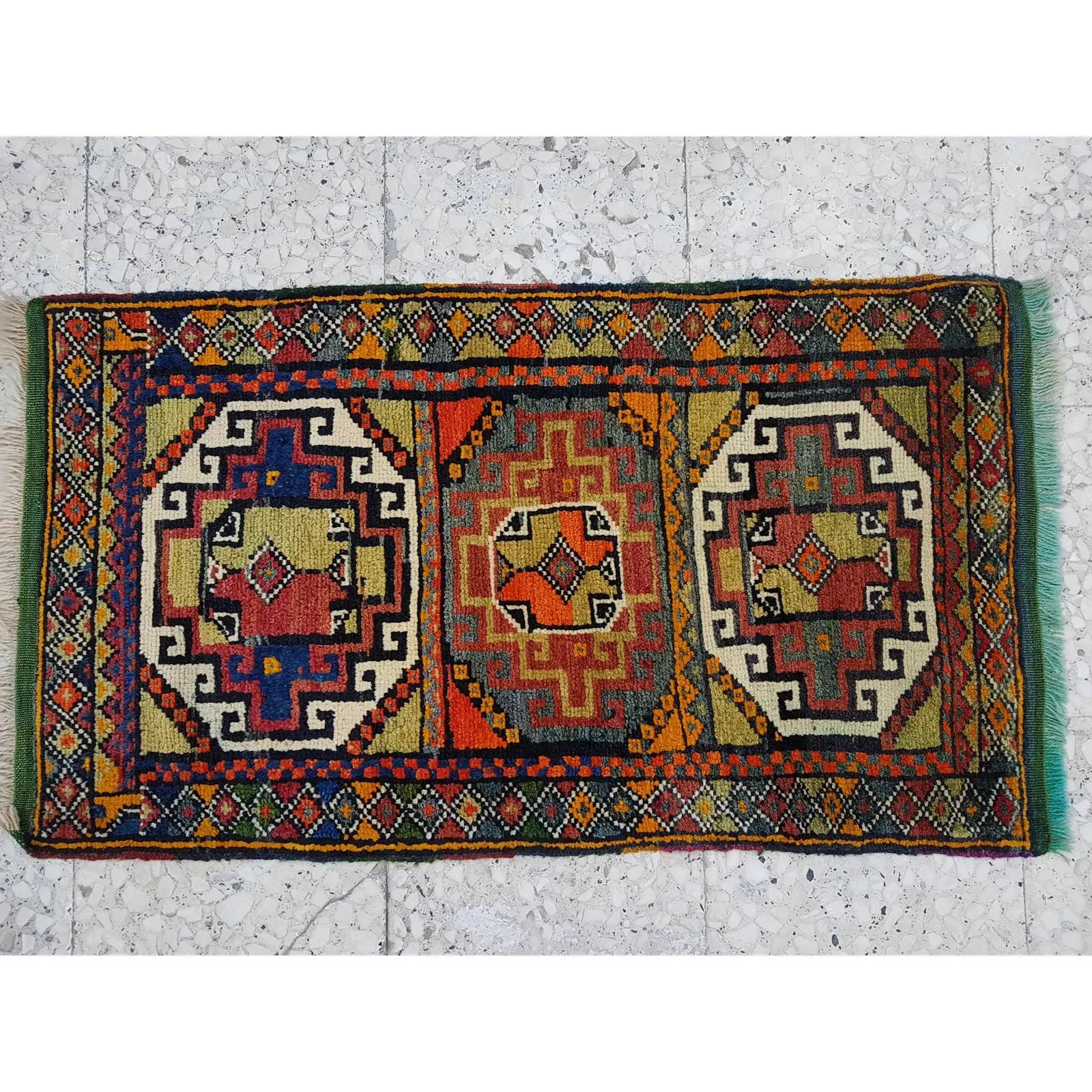 Vintage Yastik Rug 22'' x 39''