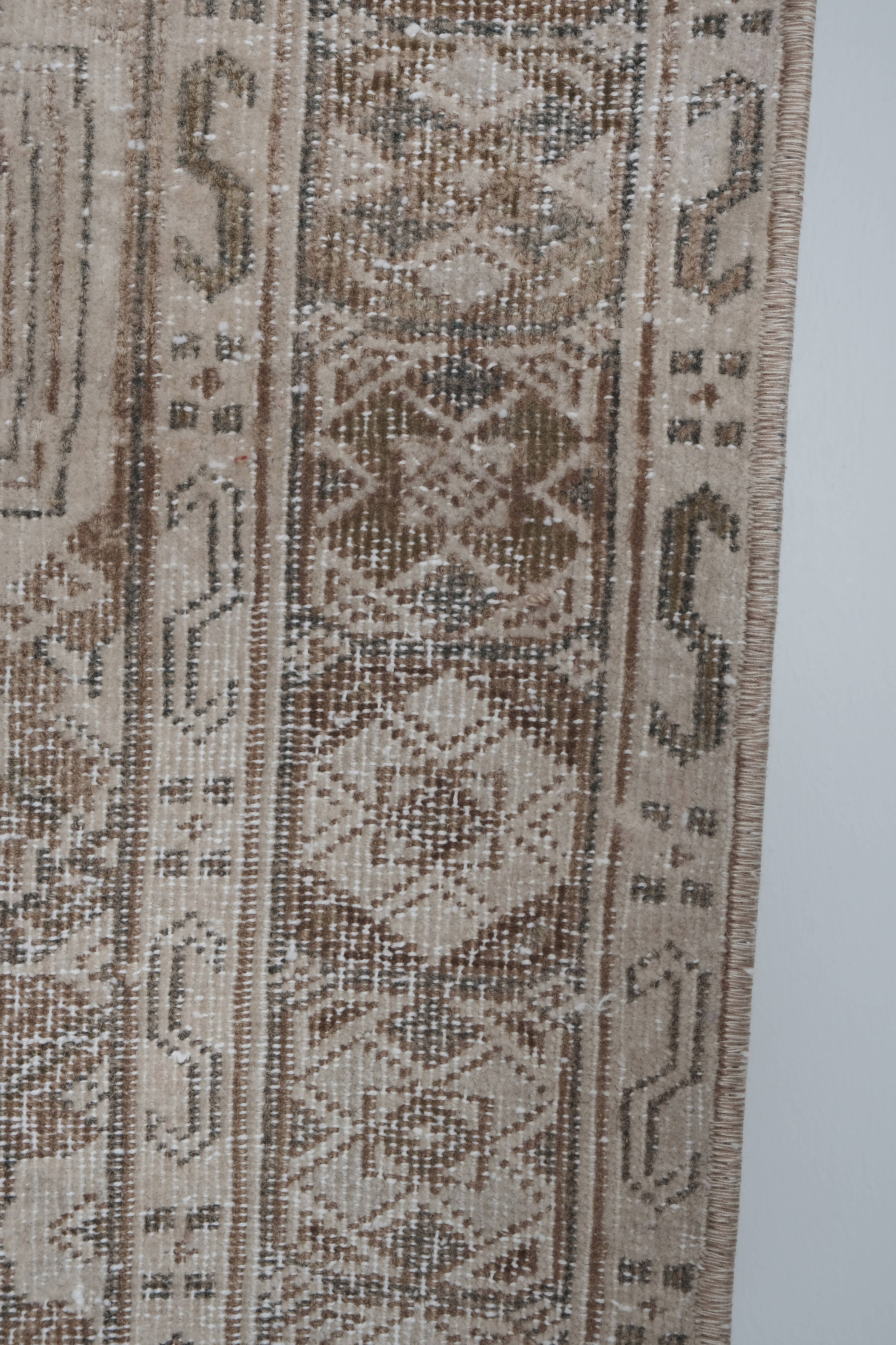 Vintage Turkish Runner Rug 2'6'' x 14'1''