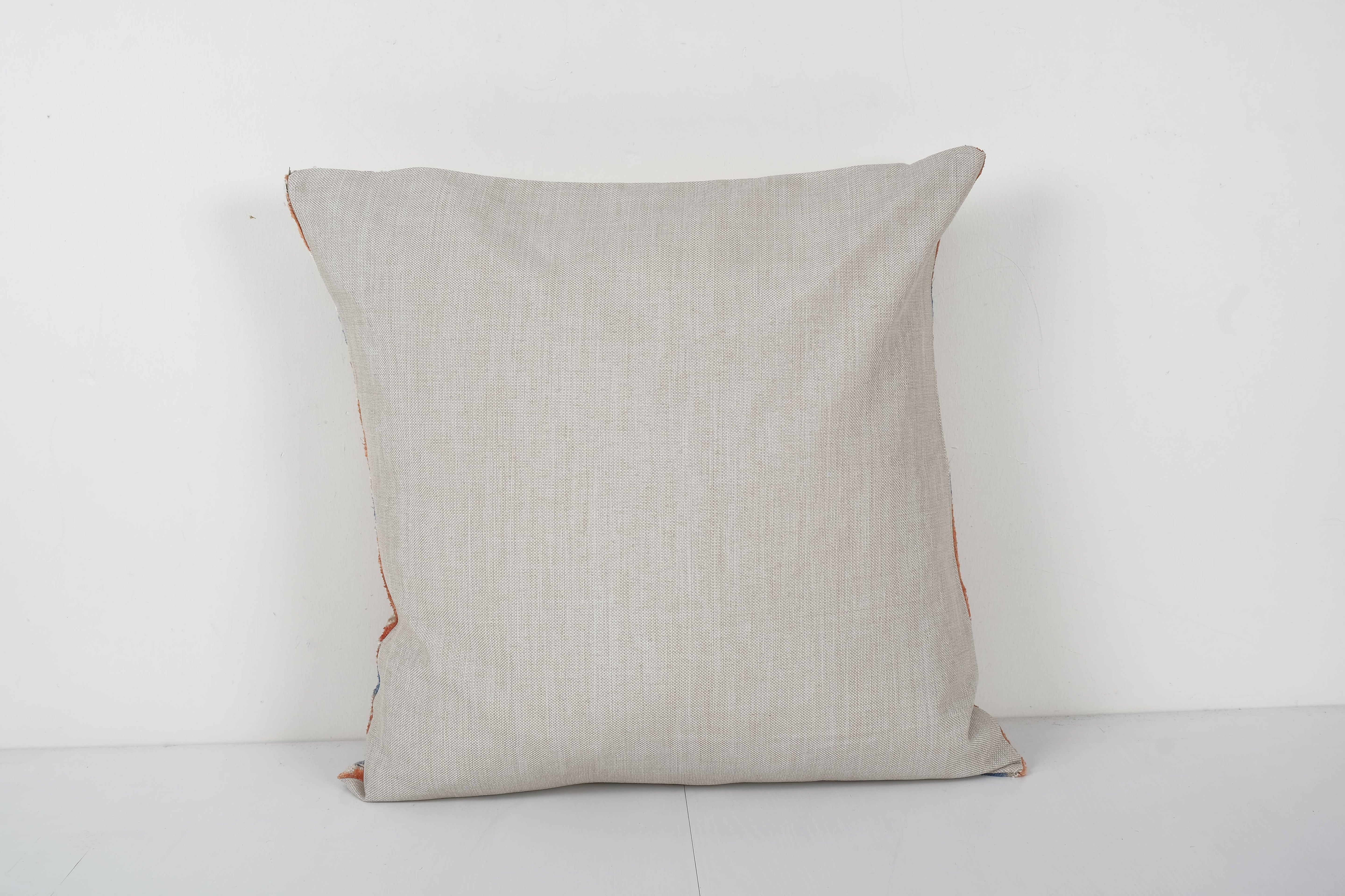 Silk Ikat Velvet Pillow Cover | 24'' x 24''