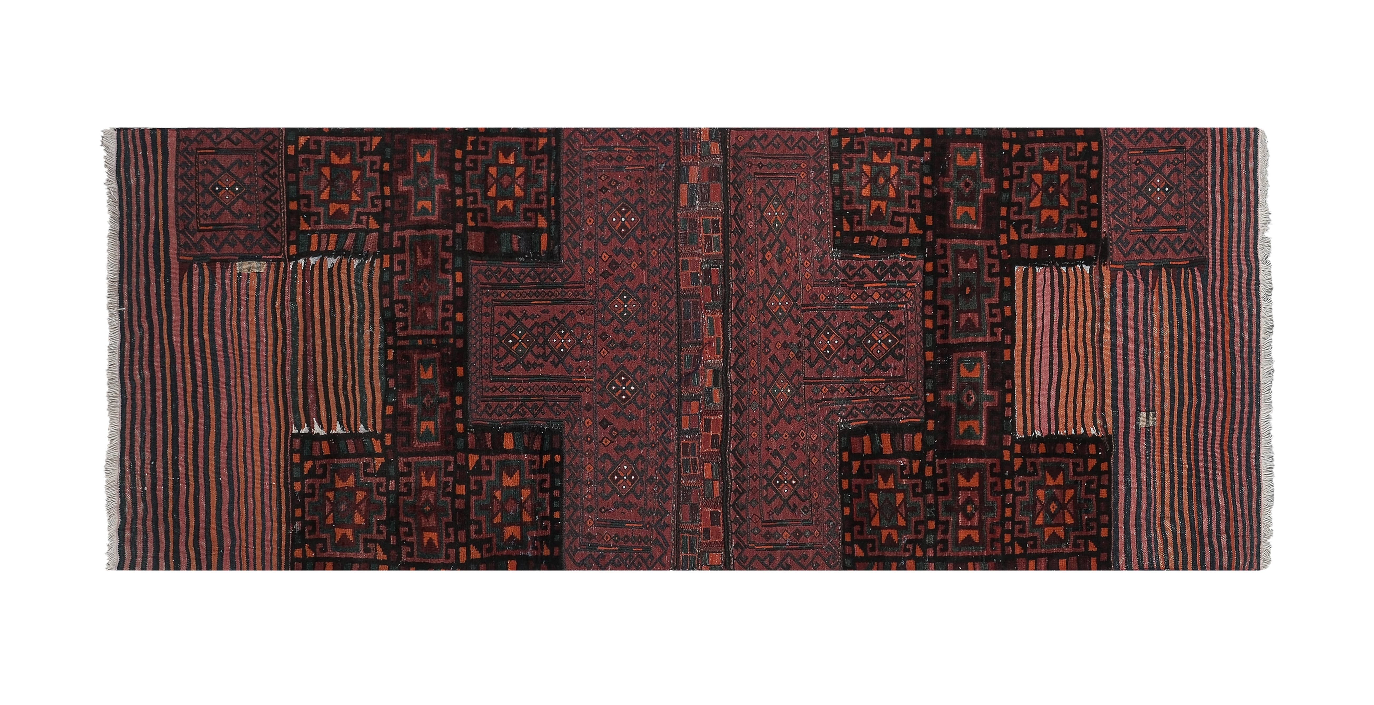 Vintage Turkish Anatolian Rug 3'5'' x 9'1''