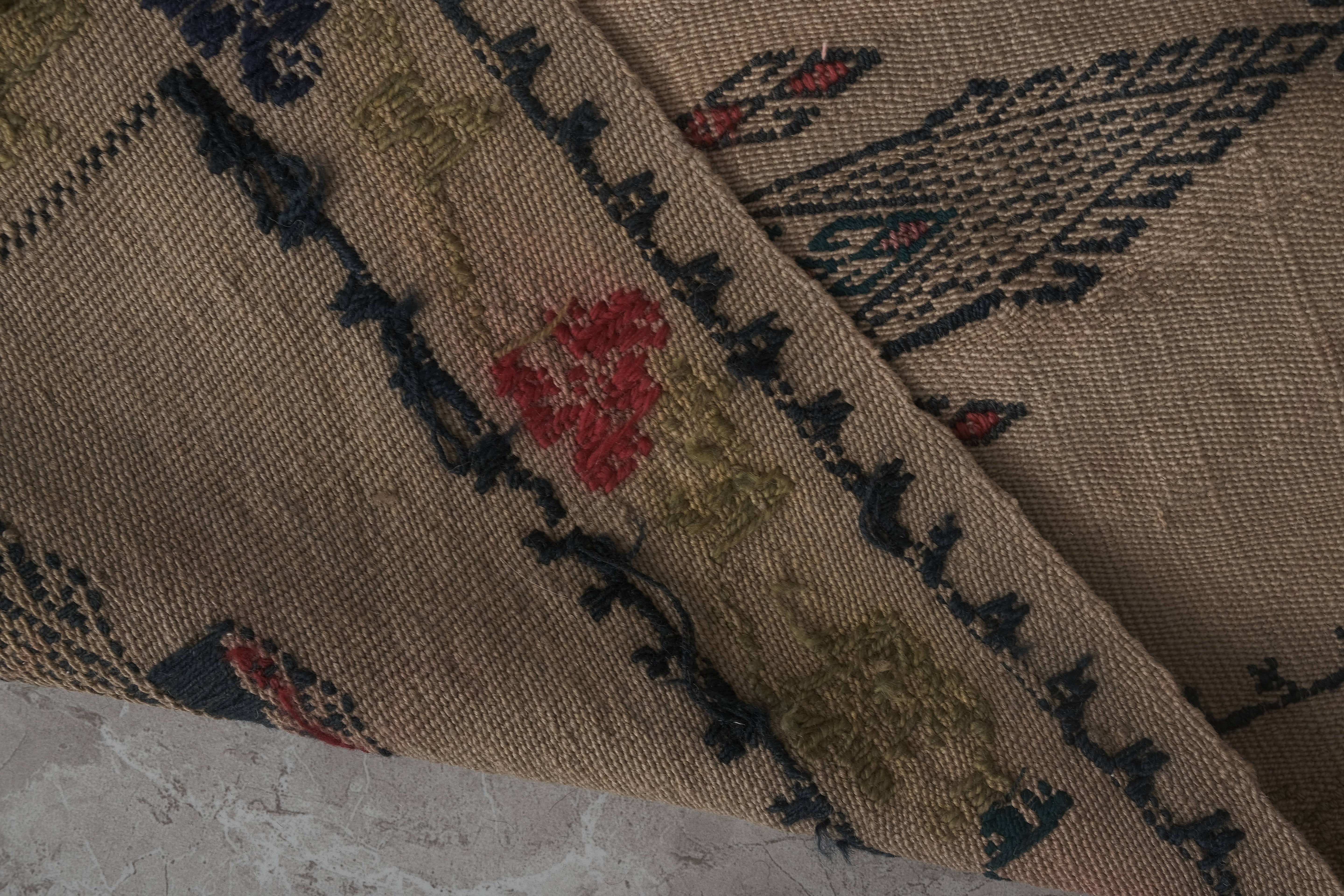 Vintage Turkish Kilim Runner 2'7'' x 13'4''