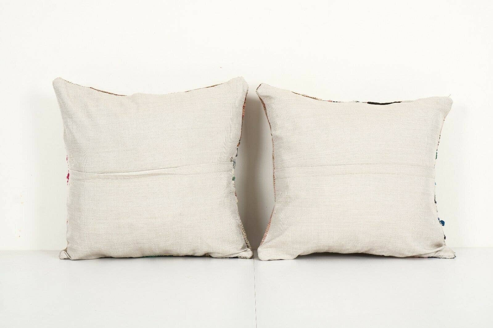 Kilim Patchwork Pillow Cover Set of 2 | 18'' x 18''