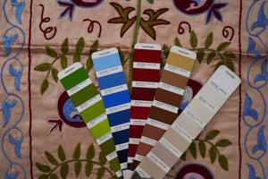 Hand-Embroidered Suzani Runner 1'9'' x 6'3''