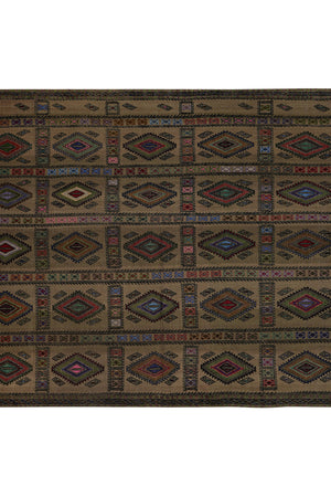 Vintage Turkish Kilim Rug 5'7'' x 7'7''