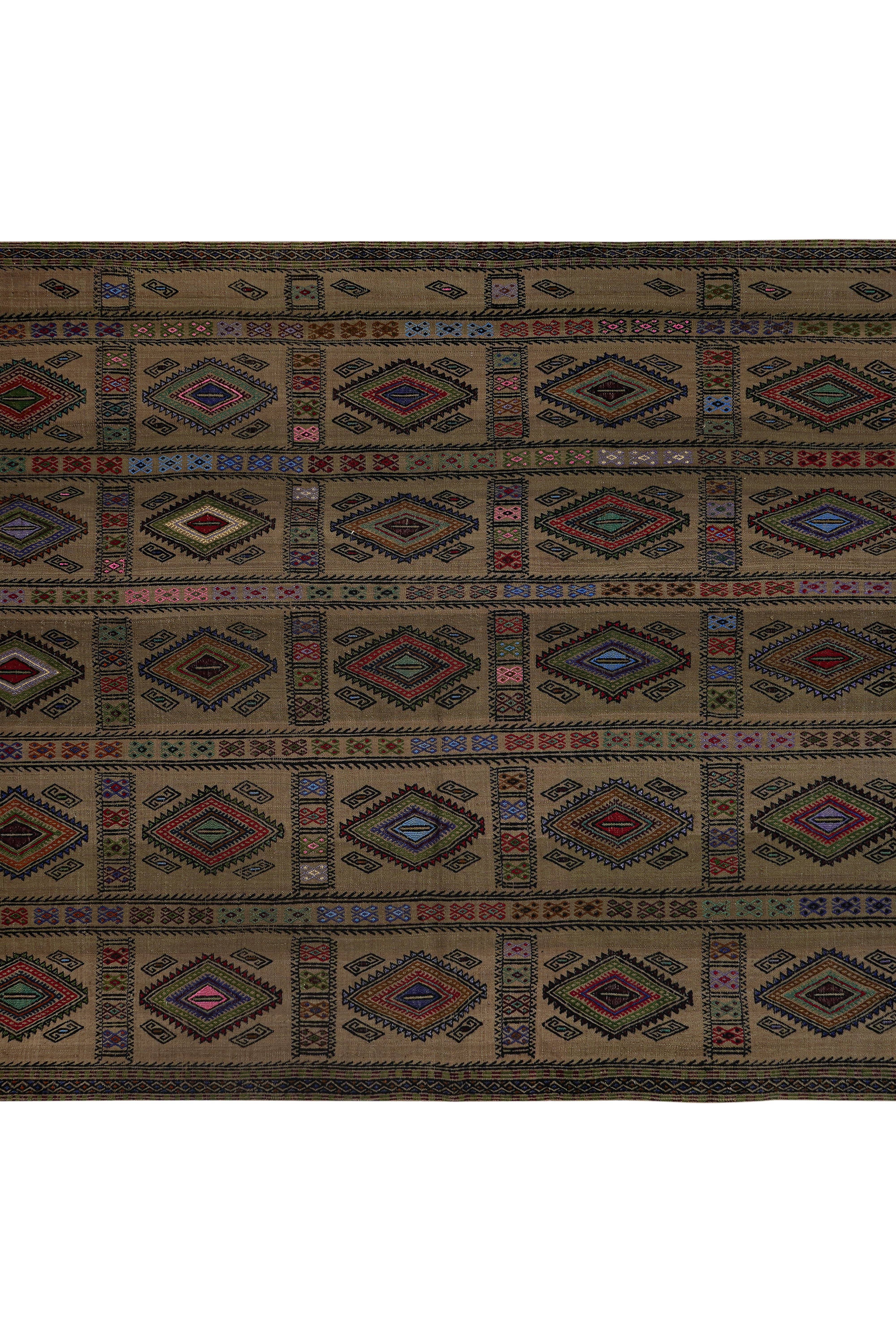 Vintage Turkish Kilim Rug 5'7'' x 7'7''
