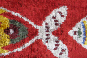 Fish Silk Ikat Velvet Pillow Cover Set of 2 | 16'' x 24''