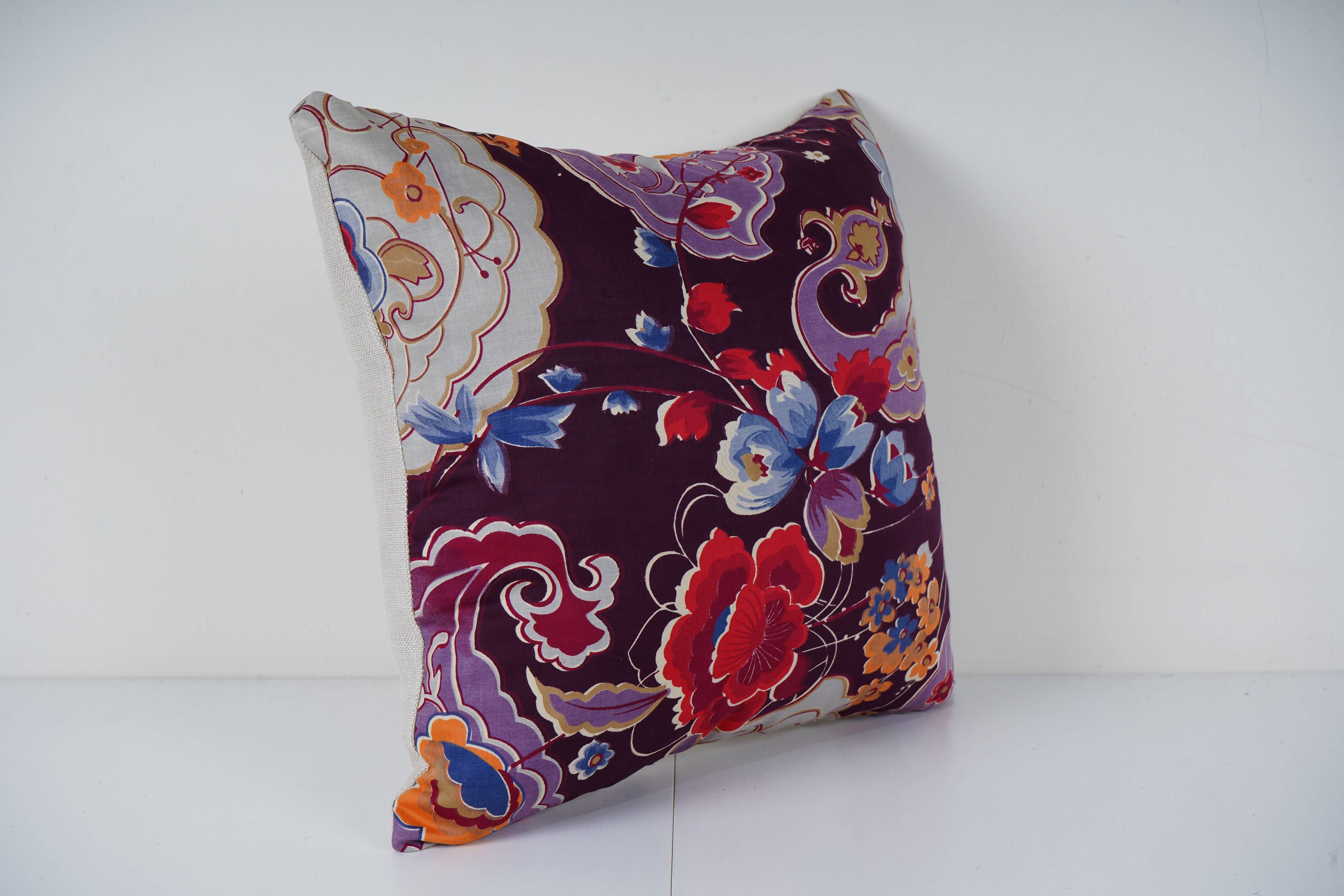 Uzbek Roller Printed Pillow Cover | 15'' x 15''