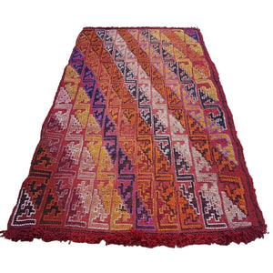 Vintage Kilim Yastik Rug 20'' x 34''