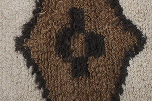 Vintage Checkered Turkish Tulu Rug 4'8'' x 7'