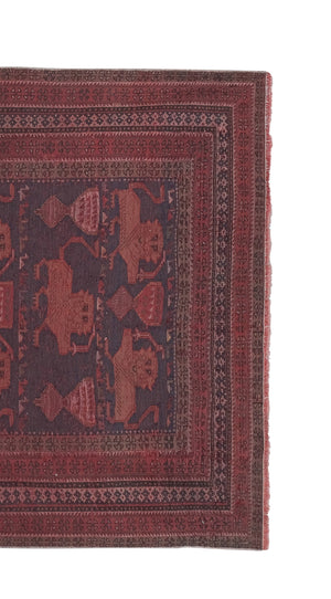 Vintage Turkish Soumac Rug 3'10'' x 6'2''