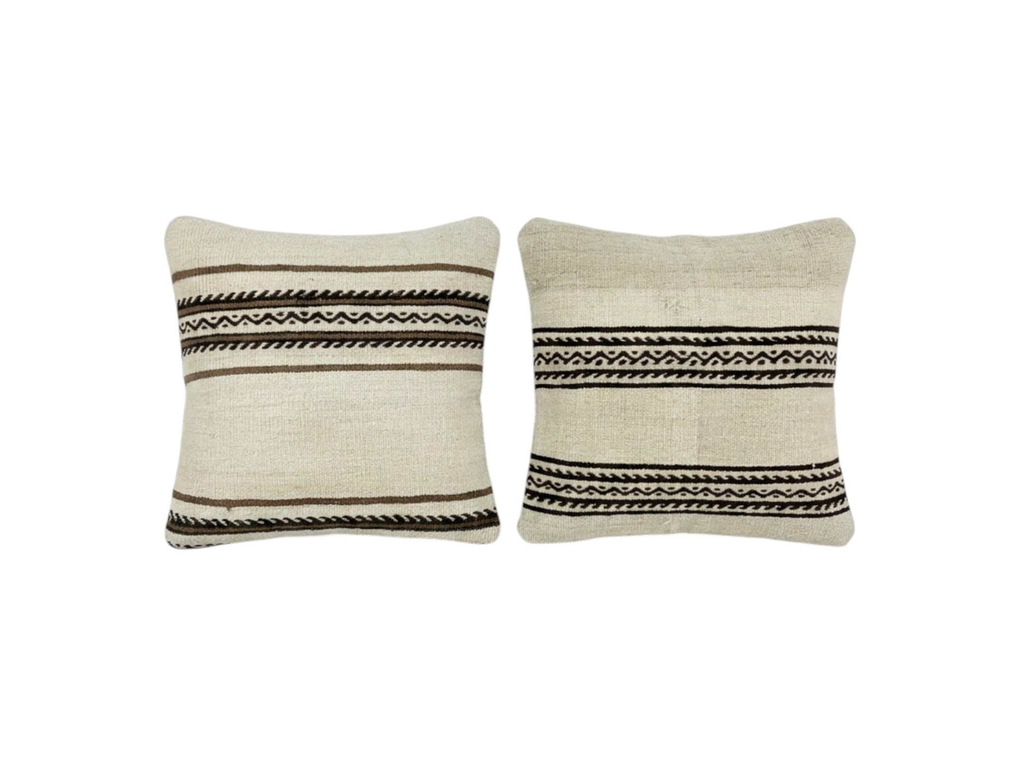 Turkish Kilim Pillow Cover Set of 2 | 20'' x 20'' - front view