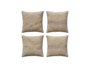 Turkish Kilim Pillow Cover Set of 4 | 24'' x 24'' - front view