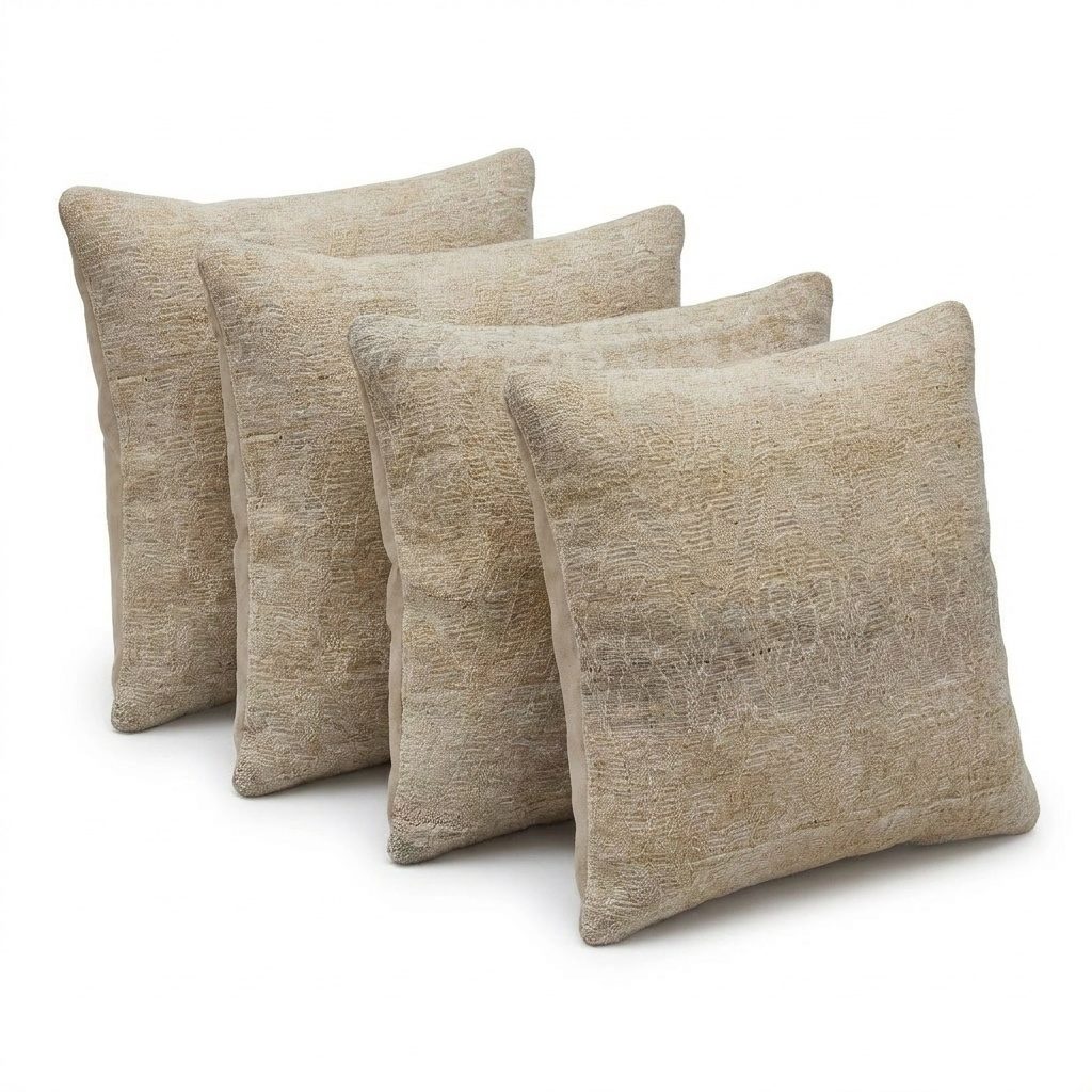 Turkish Kilim Pillow Cover Set of 4 | 24'' x 24'' - right angle