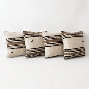 Turkish Kilim Pillow Cover Set of 4 | 23'' x 23'' - right angle