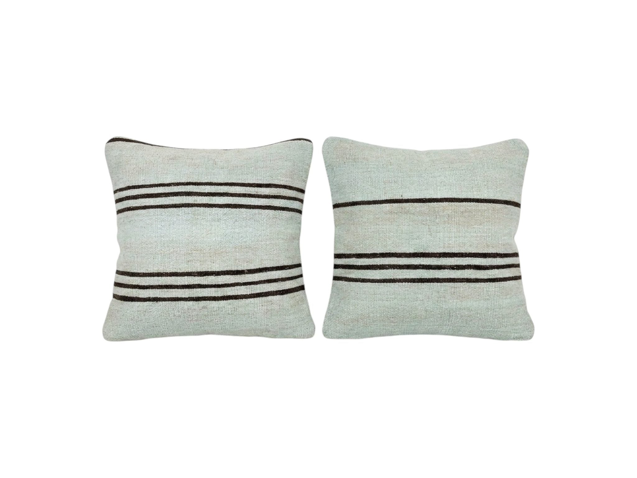 Turkish Kilim Pillow Cover Set of 2 | 19'' x 19'' - front view