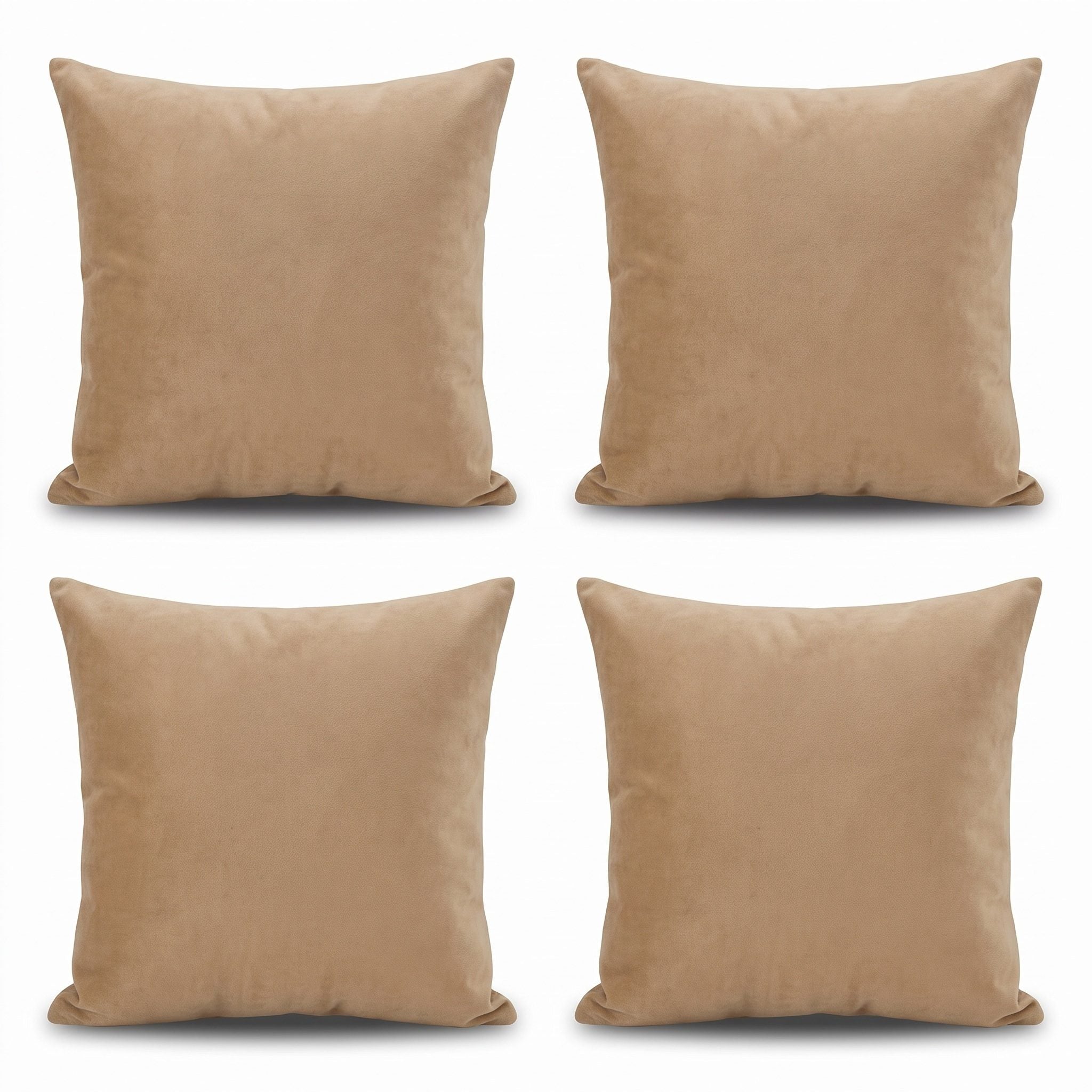 Turkish Kilim Pillow Cover Set of 4 | 16'' x 16'' - back with hidden zipper