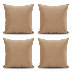 Turkish Kilim Pillow Cover Set of 4 | 16'' x 16'' - back with hidden zipper