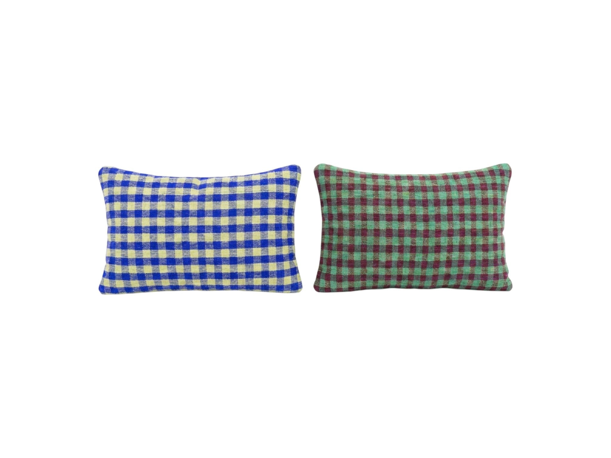 Turkish Kilim Pillow Cover Set of 2 | 16'' x 24'' - front view