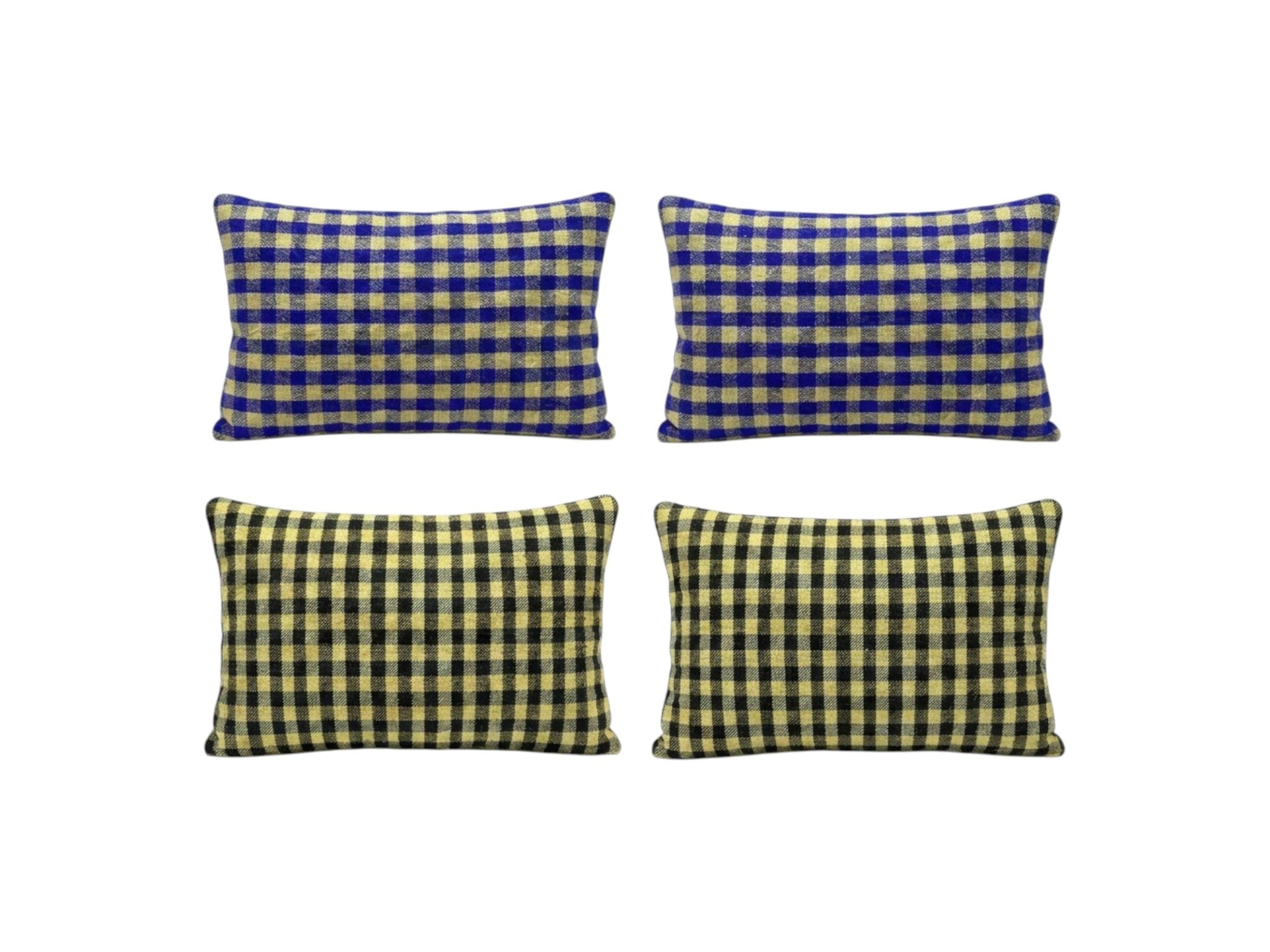 Turkish Kilim Pillow Cover Set of 4 | 16'' x 24'' - front view