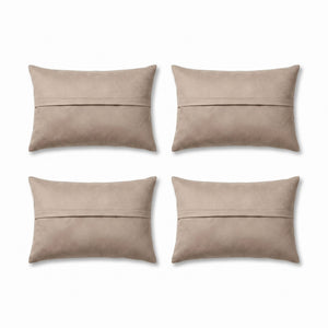 Turkish Kilim Pillow Cover Set of 4 | 16'' x 24'' - back with hidden zipper