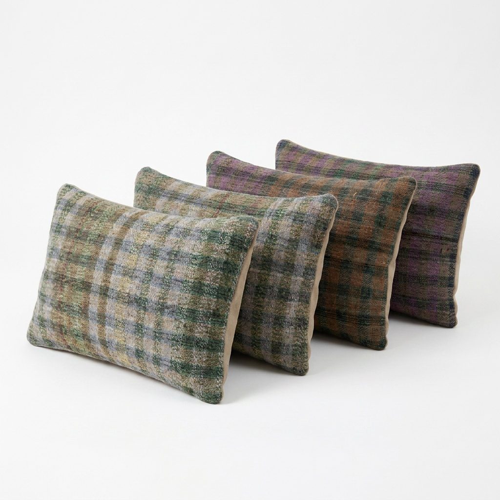 Turkish Kilim Pillow Cover Set of 4 | 16'' x 24'' - left angle