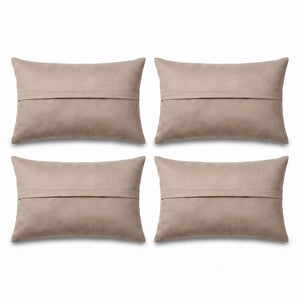 Turkish Kilim Pillow Cover Set of 4 | 16'' x 24'' - back with hidden zipper