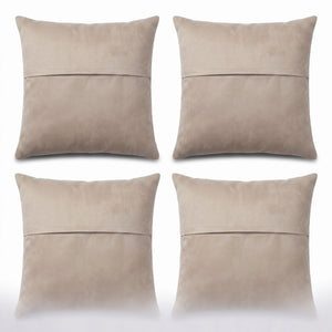 Turkish Kilim Pillow Cover Set of 4 | 16'' x 16'' - back with hidden zipper