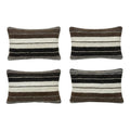 Turkish Kilim Pillow Cover Set of 4 | 16'' x 24'' - front view