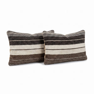 Turkish Kilim Pillow Cover Set of 2 | 16'' x 24'' - left angle