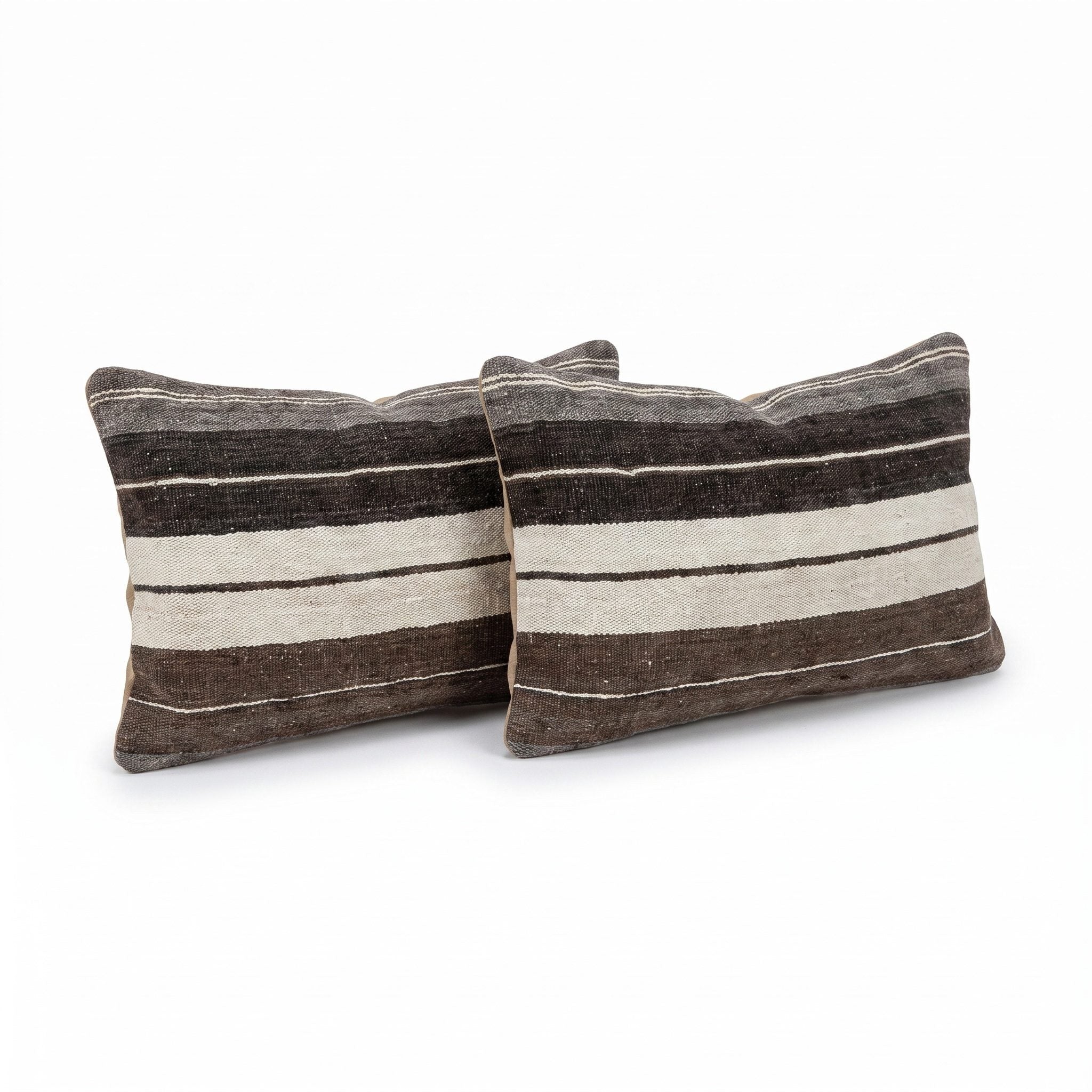 Turkish Kilim Pillow Cover Set of 2 | 16'' x 24'' - right angle